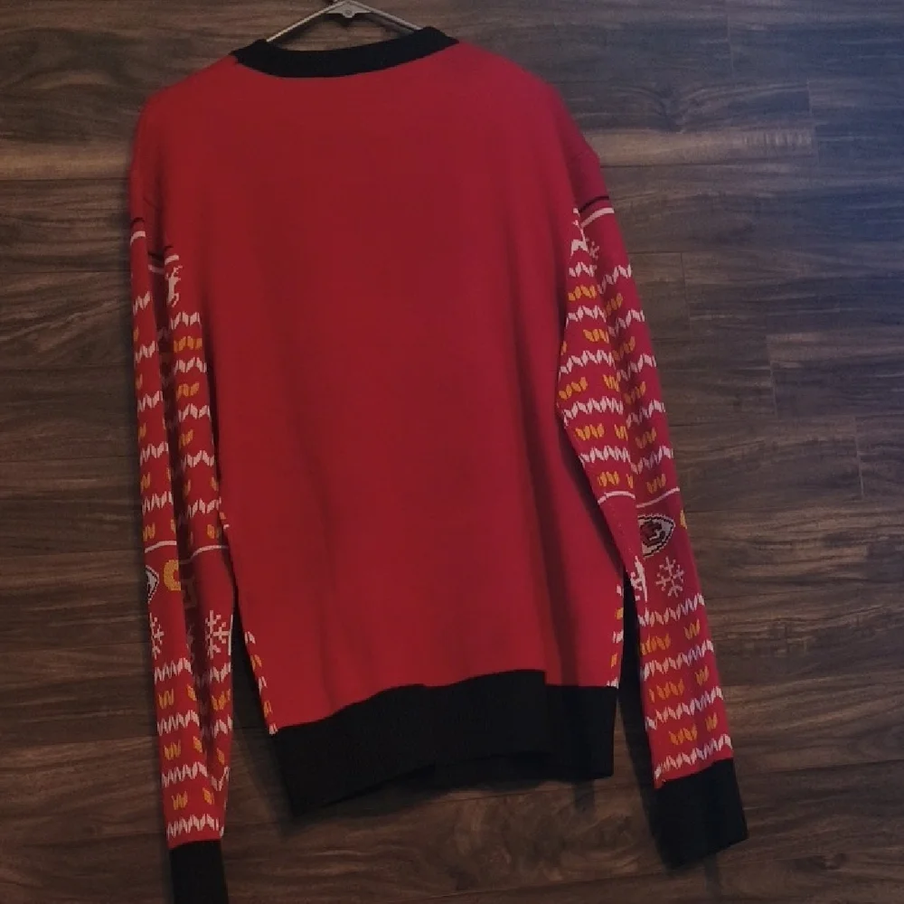 NWT Kansas City Chiefs NFL Official Ugly Holiday Christmas Sweater - Men's XL - Picture 7 of 8